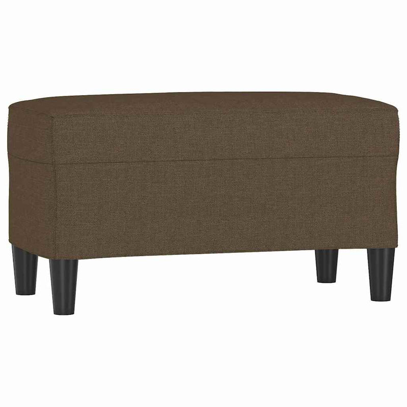 Bancă, maro, 70x35x41 cm, textil