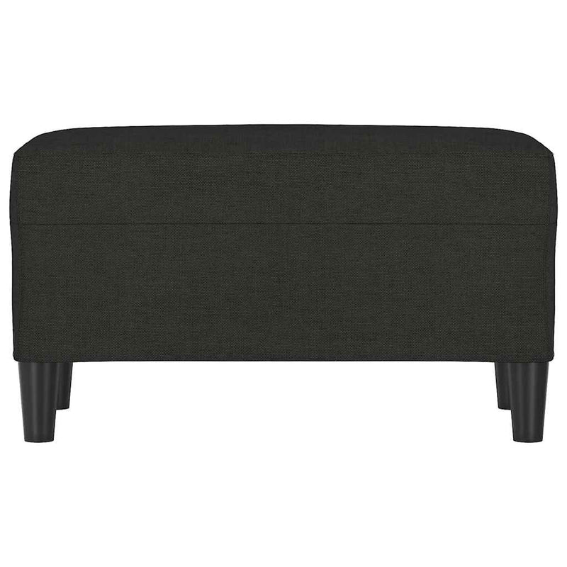 Bancă, negru, 70x35x41 cm, textil