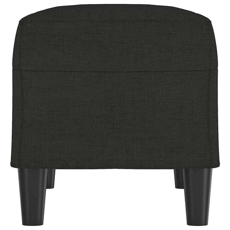 Bancă, negru, 70x35x41 cm, textil