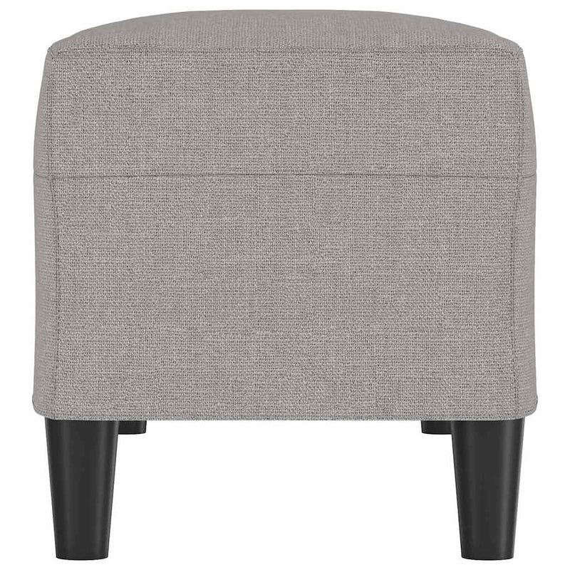 Bancă, gri deschis, 100x35x41 cm, textil