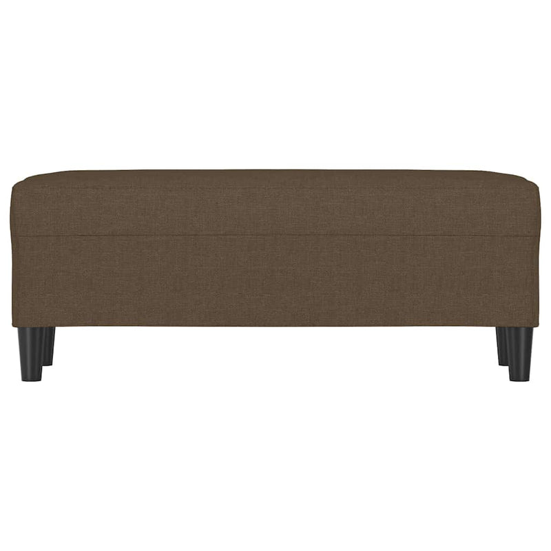 Bancă, maro, 100x35x41 cm, textil