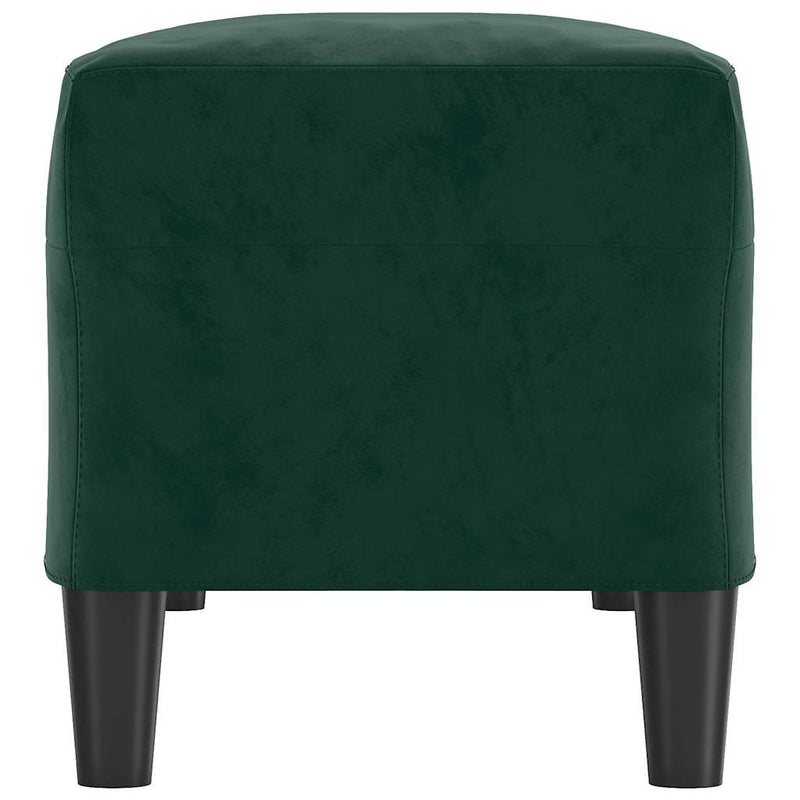 Bancă, verde închis, 100x35x41 cm, catifea