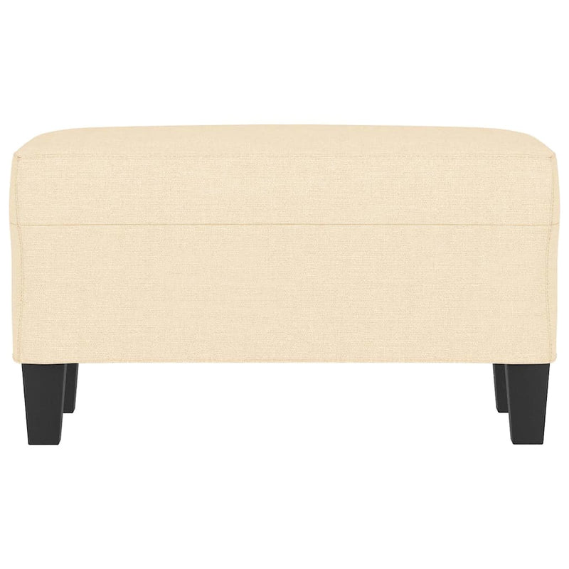 Bancă, crem, 70x35x41 cm, textil