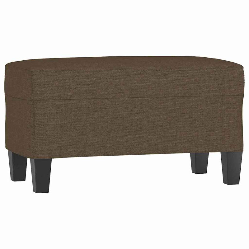 Bancă, maro, 70x35x41 cm, textil
