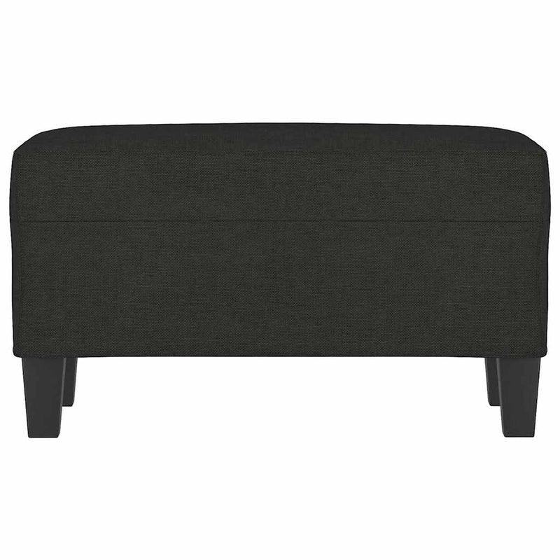 Bancă, negru, 70x35x41 cm, textil