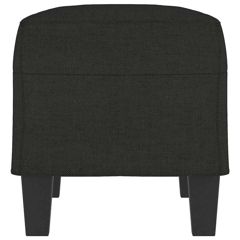 Bancă, negru, 70x35x41 cm, textil