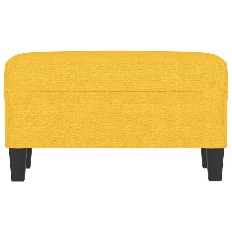 Bancă, galben deschis, 70x35x41 cm, textil