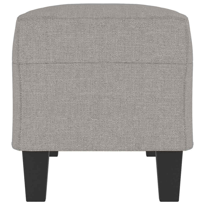 Bancă, gri deschis, 100x35x41 cm, textil