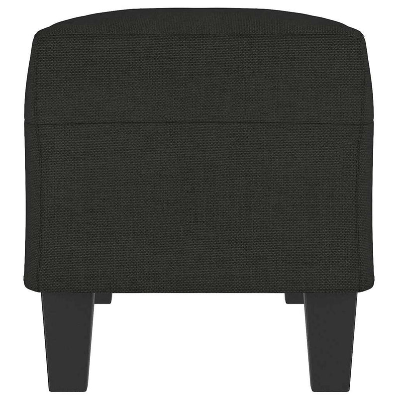 Bancă, negru, 100x35x41 cm, textil