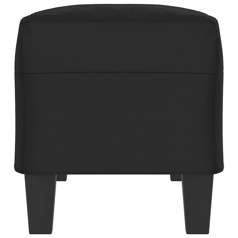 Bancă, negru, 100x35x41 cm, microfibră
