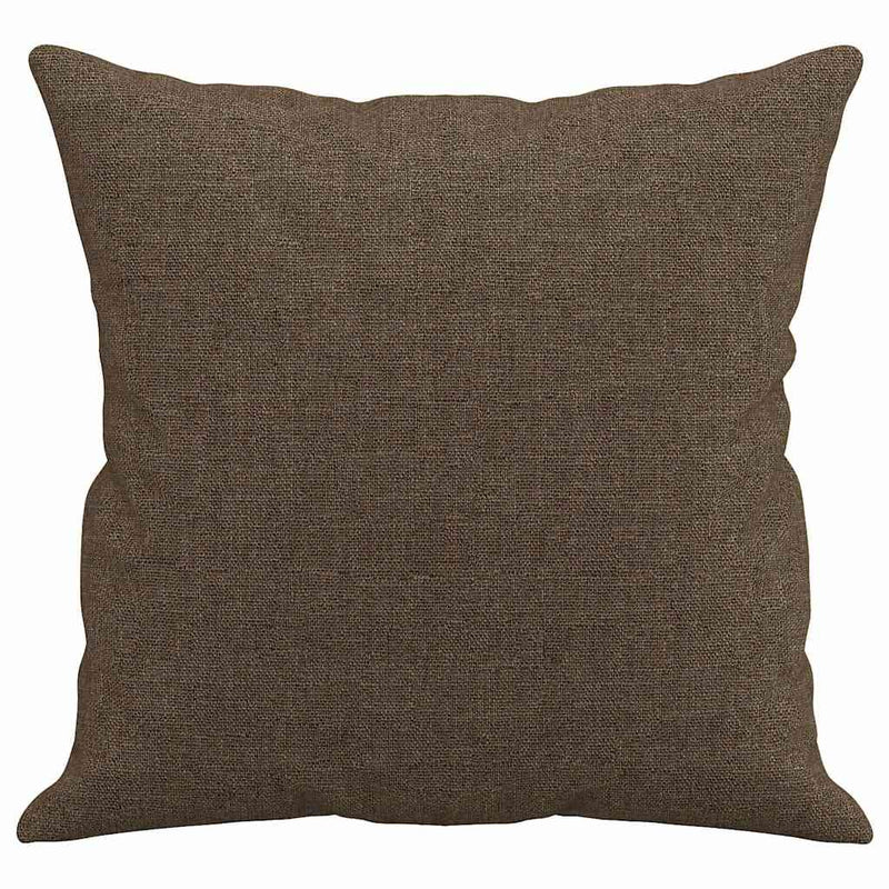 Perne decorative, 2 buc., maro, 40x40 cm, material textil