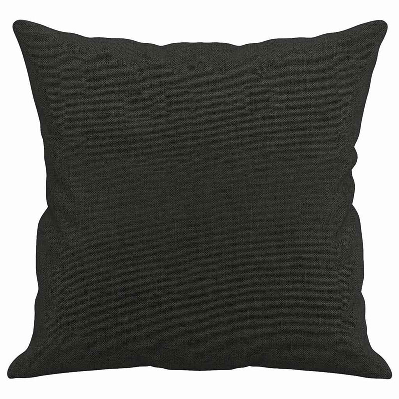 Perne decorative, 2 buc., negru, 40 x 40 cm, material textil