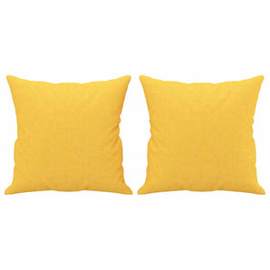 Perne decorative, 2 buc., galben deschis, 40x40 cm