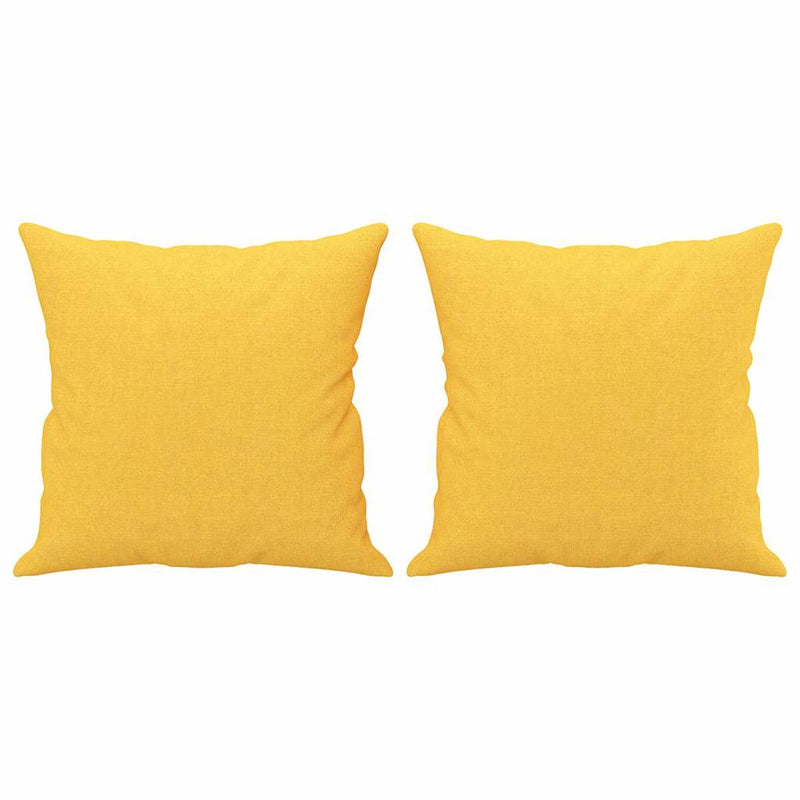 Perne decorative, 2 buc., galben deschis, 40x40 cm