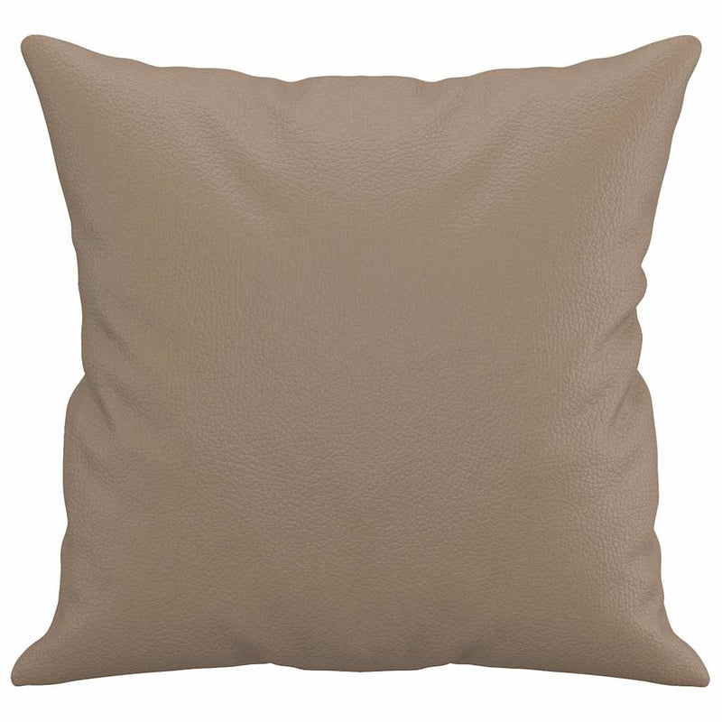 Perne decorative, 2 buc., cappuccino, 40x40 cm, piele ecologică