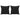 Perne decorative, 2 buc., negru, 40x40 cm, catifea