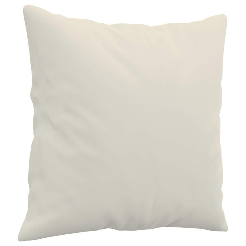 Perne decorative, 2 buc., crem, 40x40 cm, catifea