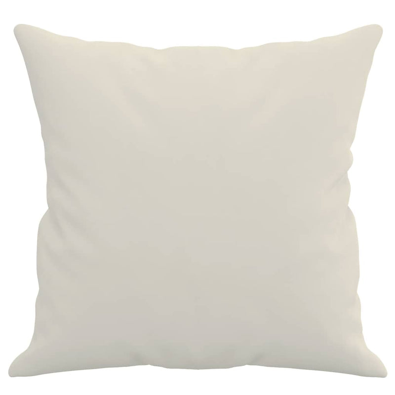 Perne decorative, 2 buc., crem, 40x40 cm, catifea