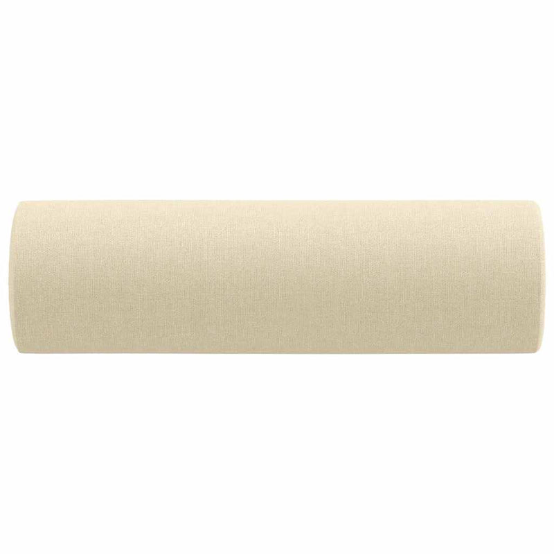 Perne decorative, 2 buc., crem, Ø15x50 cm, textil