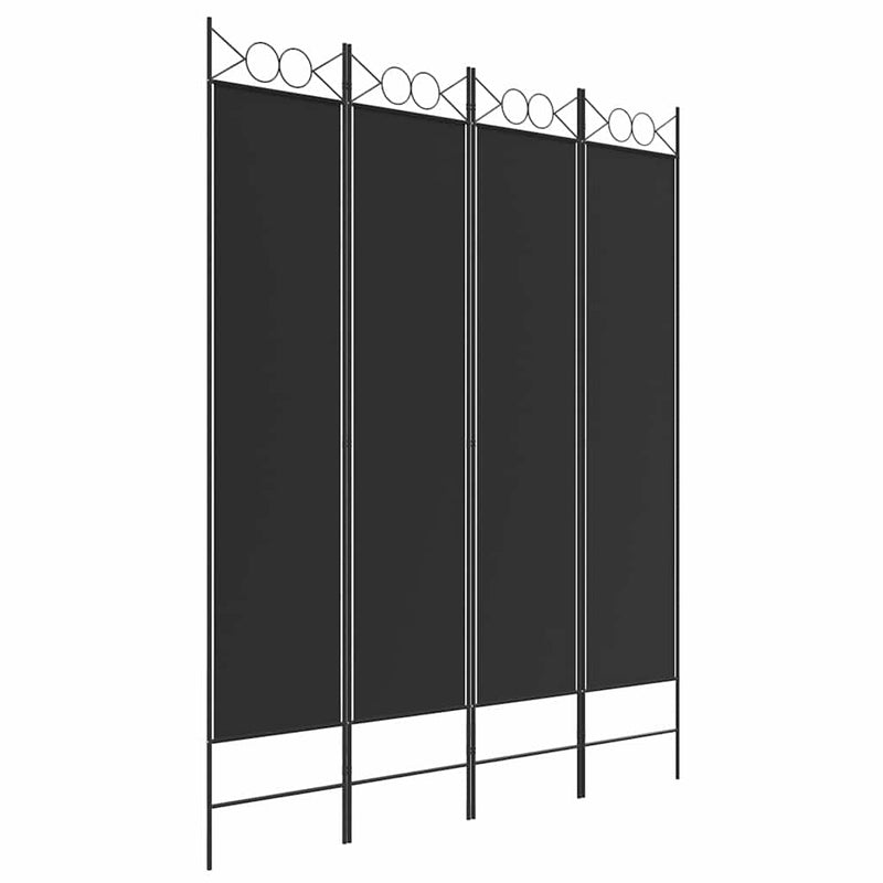 Paravan de cameră cu 3 panouri, 160x200 cm, textil