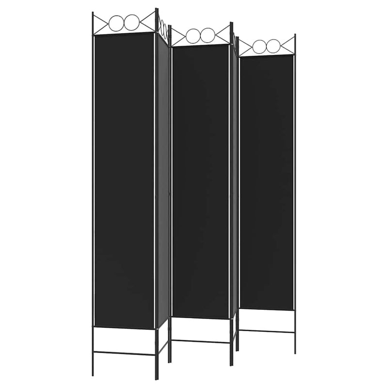 Paravan de cameră cu 5 panouri, 200x220 cm, textil