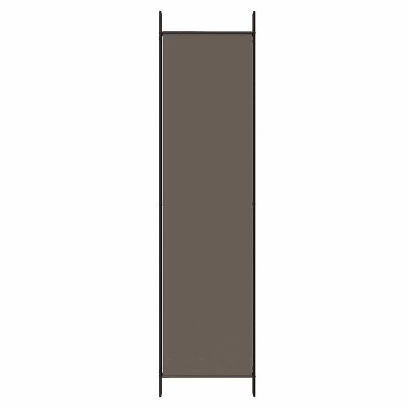 Paravan de cameră cu 4 panouri, antracit, 250x200 cm, textil
