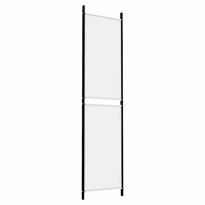 Paravan de cameră cu 3 panouri, alb, 150x200 cm, textil
