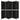 Paravan de cameră cu 5 panouri, negru, 250x200 cm, textil