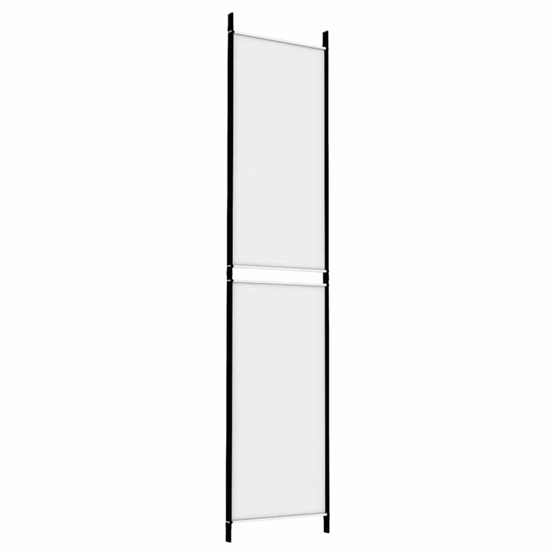 Paravan de cameră cu 3 panouri, alb, 150x220 cm, textil