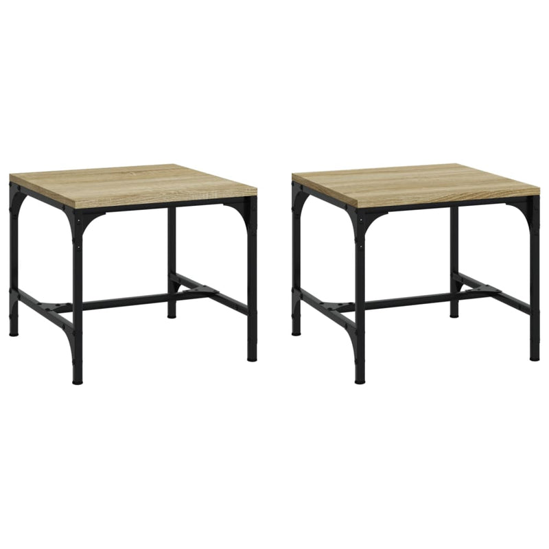 Mese laterale 2 buc. stejar sonoma 40x40x35 cm lemn prelucrat