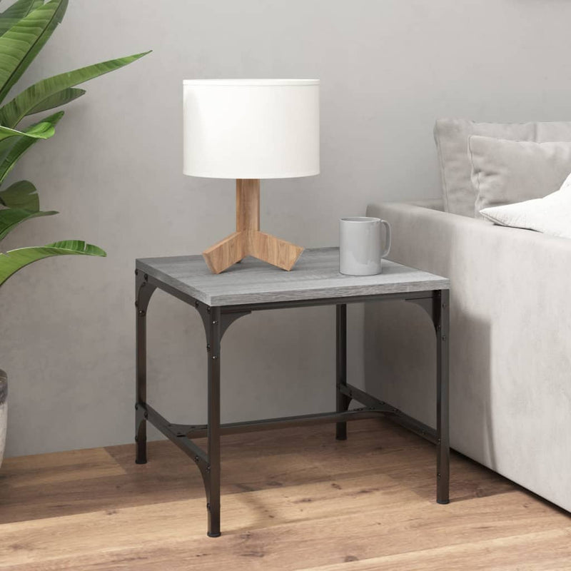 Mese laterale 2 buc. gri sonoma 40x40x35 cm lemn prelucrat