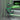 Scaun de gaming pivotant/suport picioare negru/verde piele eco