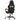 Scaun de gaming pivotant/suport picioare negru/oranj piele eco