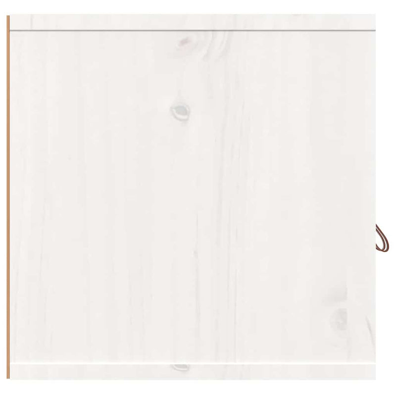 Dulap de perete, alb, 60x30x30 cm, lemn masiv de pin