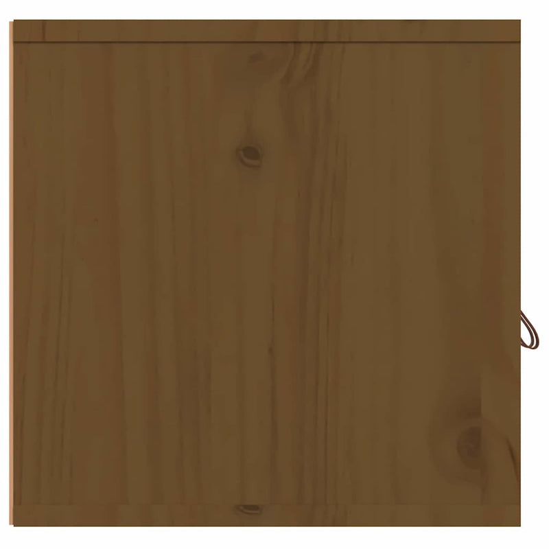 Dulapuri de perete 2 buc. maro miere 60x30x30 cm lemn masiv pin