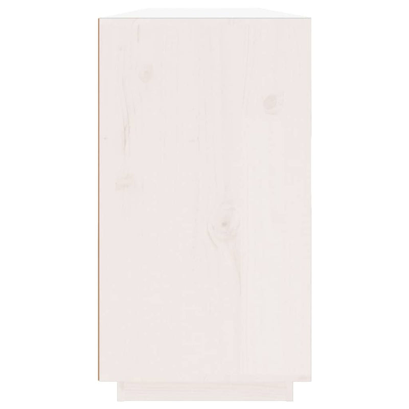 Dulap, alb, 100x40x75 cm, lemn masiv de pin