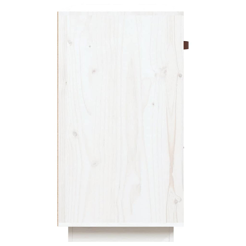 Servantă, alb, 100x40x75 cm, lemn masiv de pin