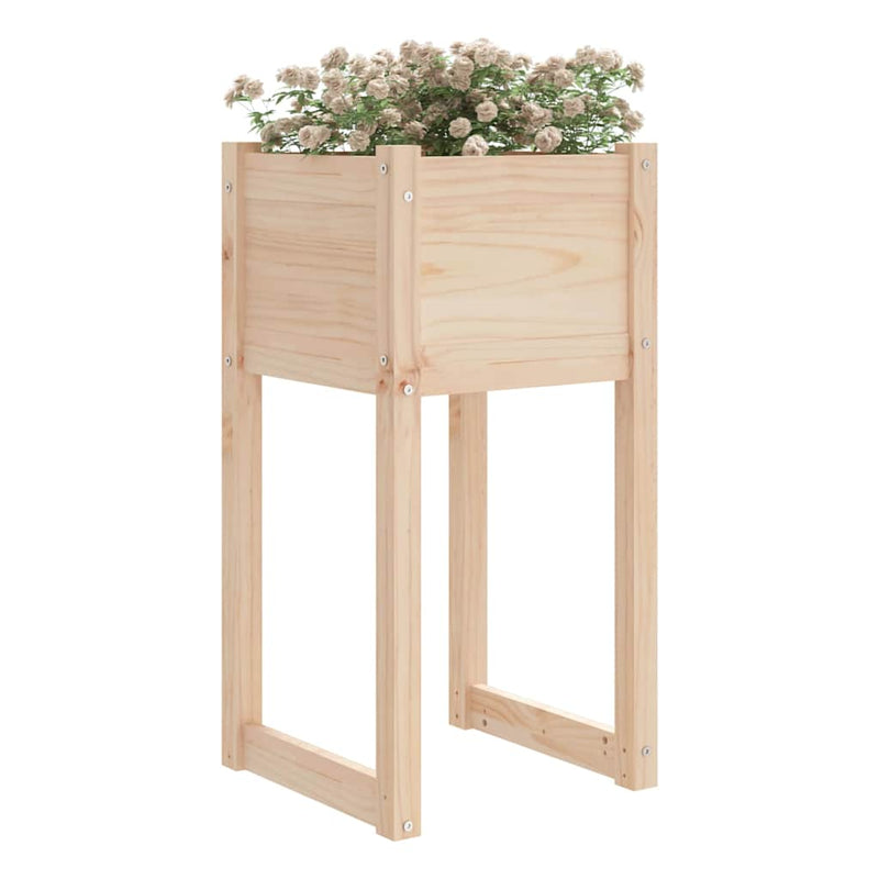 Jardiniere, 2 buc, 40x40x81 cm, lemn masiv de pin