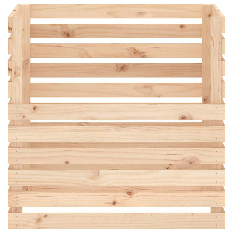 Compostor, 80x80x78 cm, lemn masiv de pin