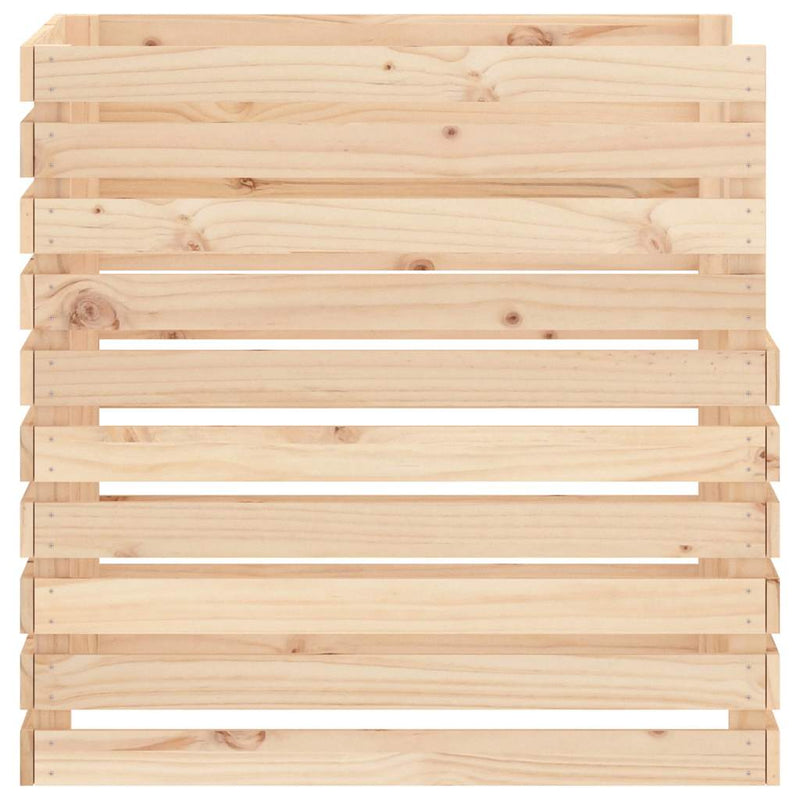 Compostor, 80x80x78 cm, lemn masiv de pin