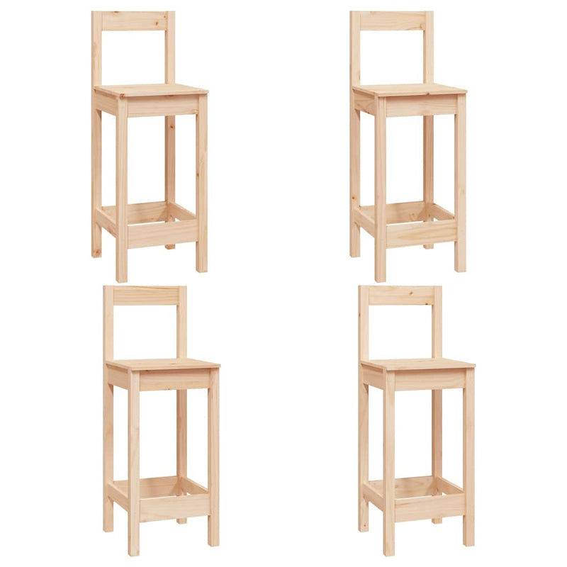 Set mobilier de bar, 5 piese, lemn masiv de pin