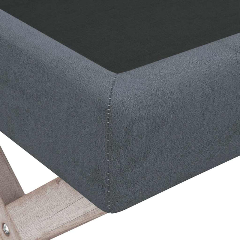 Taburet de depozitare, gri închis, 110x45x49 cm, catifea