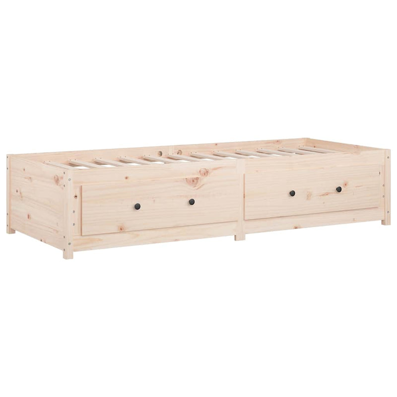 Pat de zi Small Single, 75x190 cm, lemn masiv pin