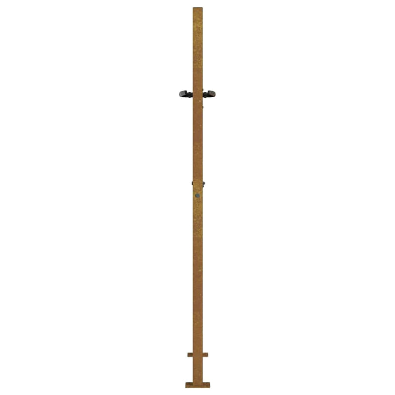 Poartă de grădină 100x125 cm, oțel corten, design copac