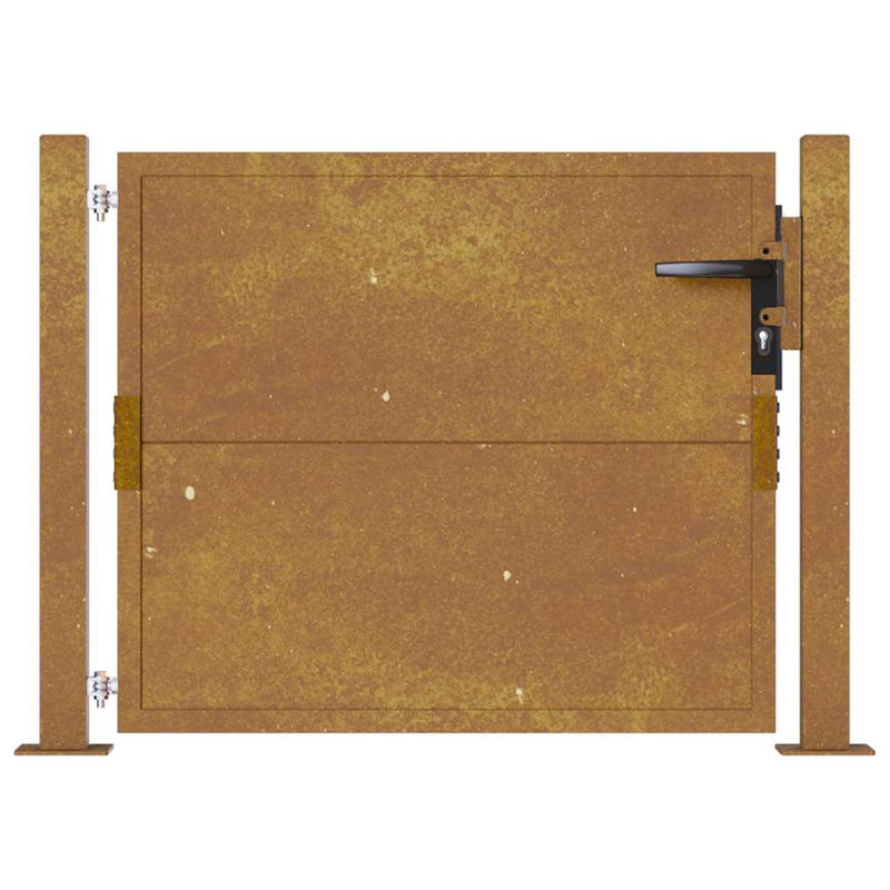 Poartă de grădină 100 x 75 cm Oțel vopsit electrostatic Blocat