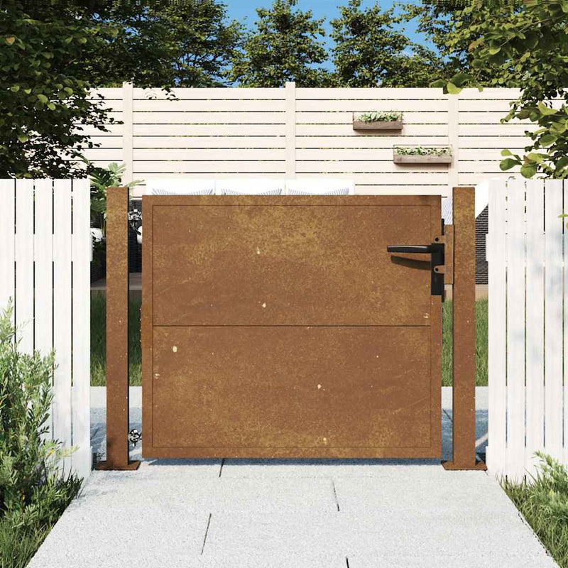 Poartă de grădină 100 x 100 cm Oțel vopsit electrostatic Blocat