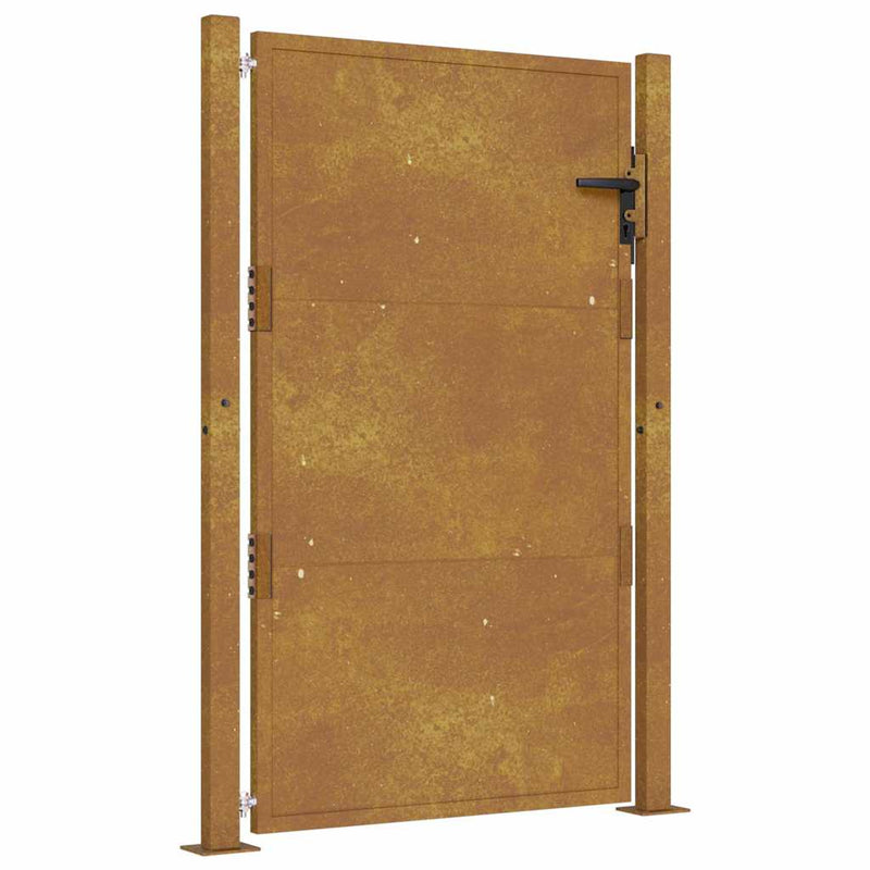 Poartă de grădină 100 x 125 cm Oțel vopsit electrostatic Blocat
