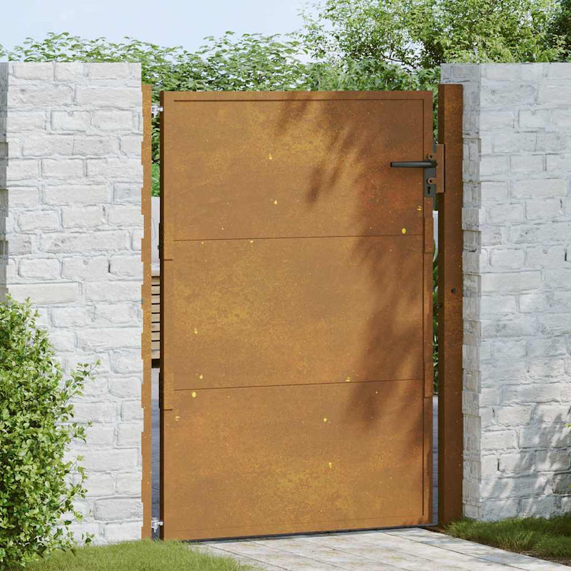Poartă de grădină 100 x 125 cm Oțel vopsit electrostatic Blocat