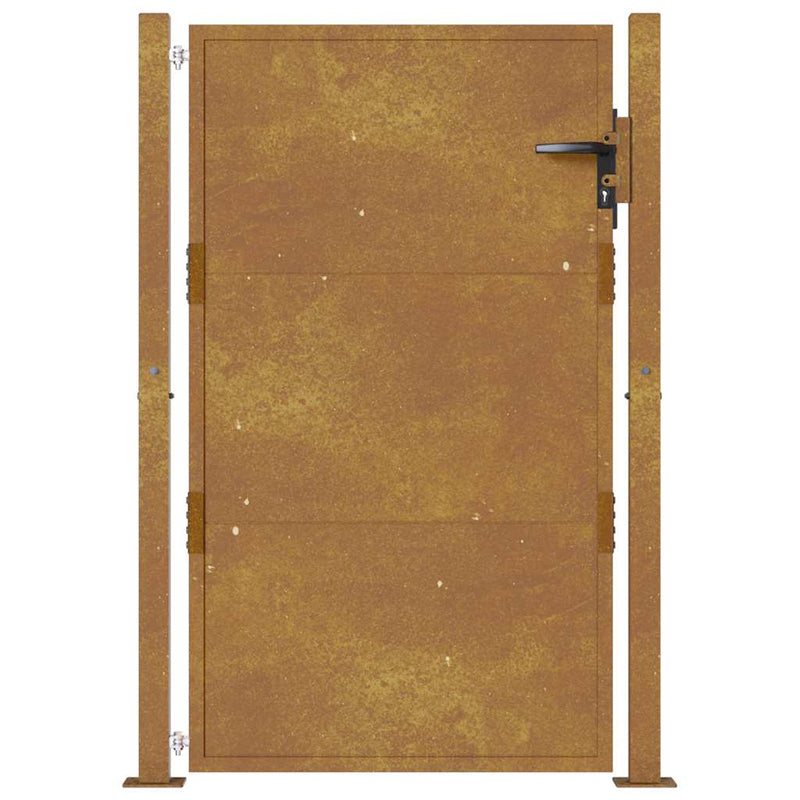 Poartă de grădină 100 x 125 cm Oțel vopsit electrostatic Blocat