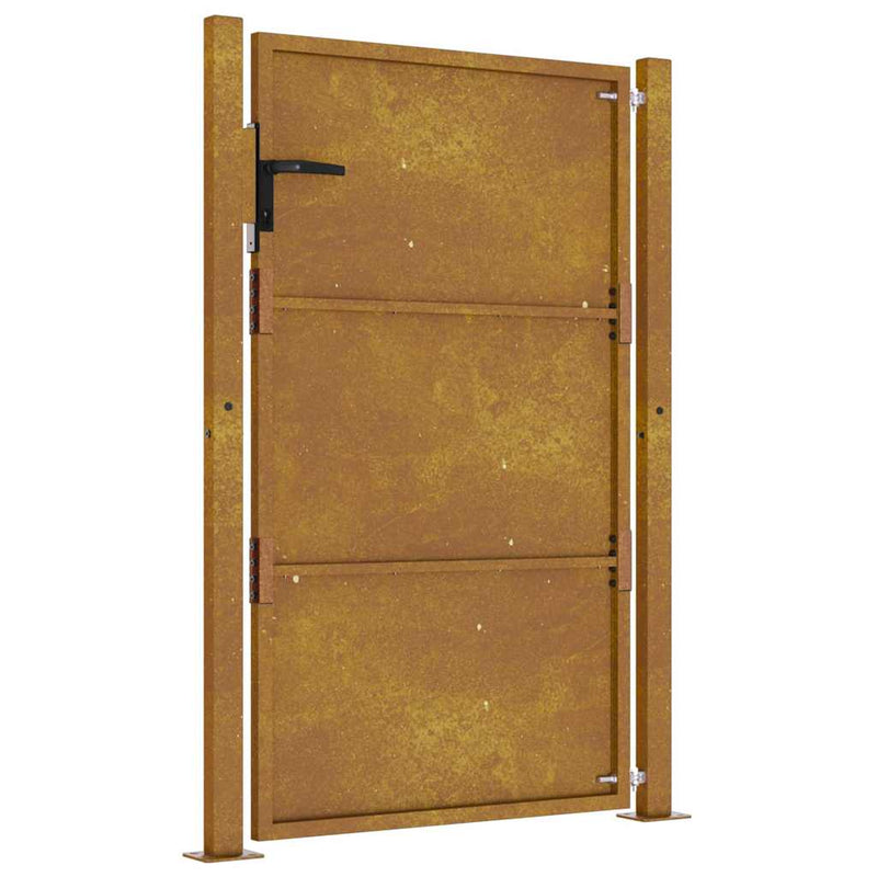 Poartă de grădină 100 x 125 cm Oțel vopsit electrostatic Blocat